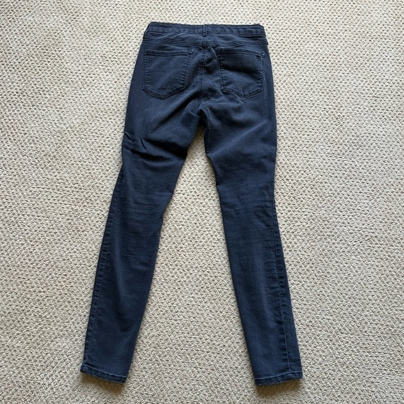 Jessica Simpson Black Grey Uptown High Rise Distressed Skinny Jean Size 27 - Picture 5 of 6